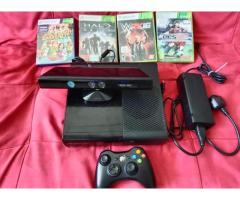 Xbox 360+kinect+4 games